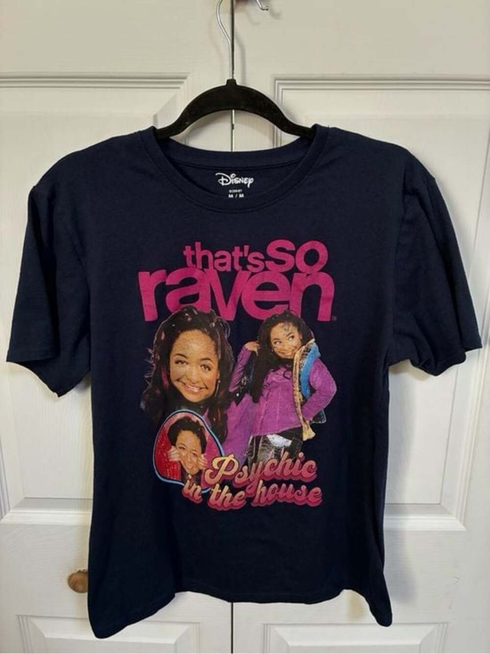 Disney That's So Raven “Physchic in The House” Graphic Tee - Navy & Hot Pink